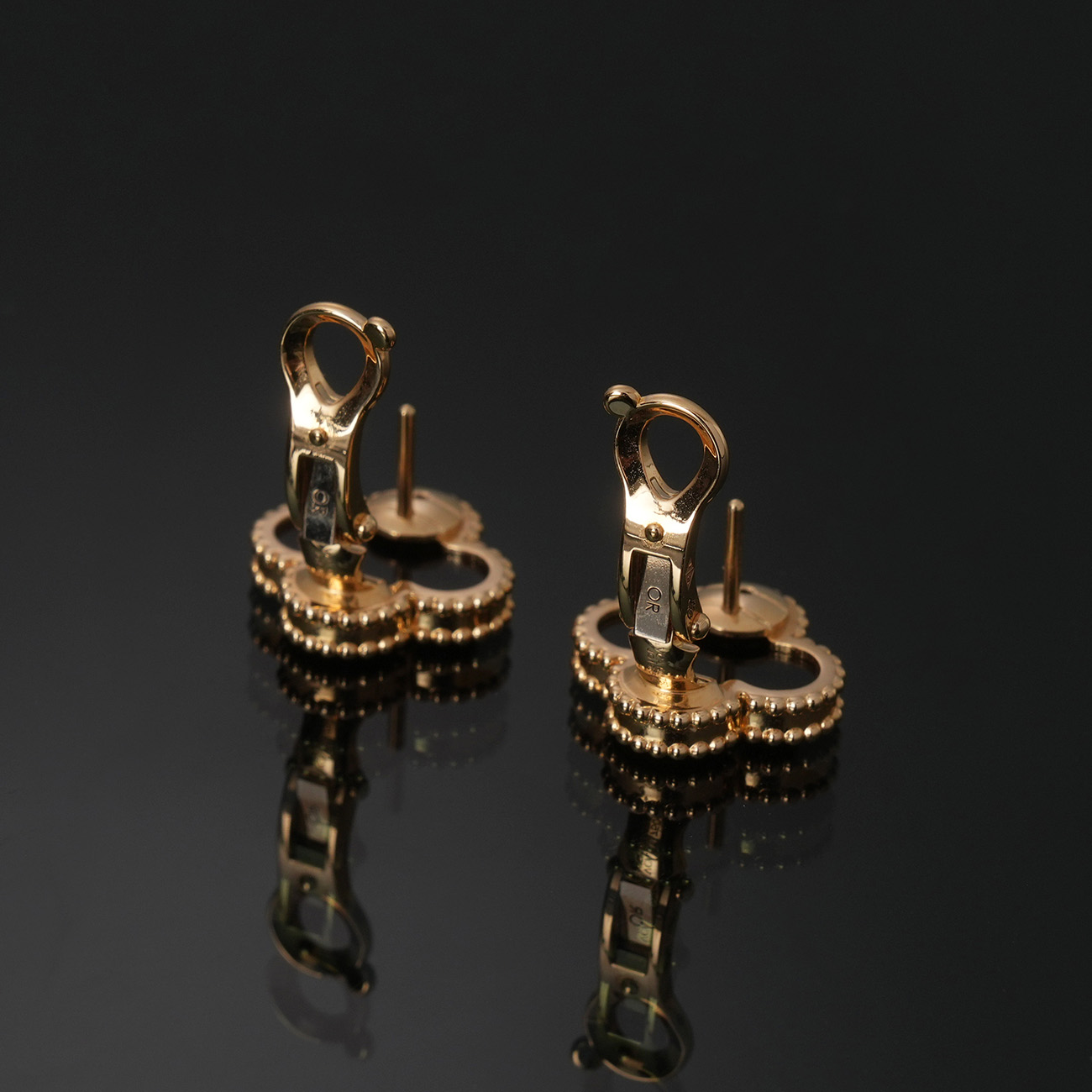 VAN CLEEF & ARPELS(USED)반클리프 빈티지 알함브라 오닉스 이어링